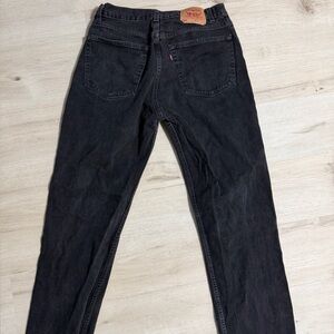 Men's Black Levi 505 Jeans